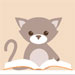 Library cats collection for Spoonflower / Heleen van Buul